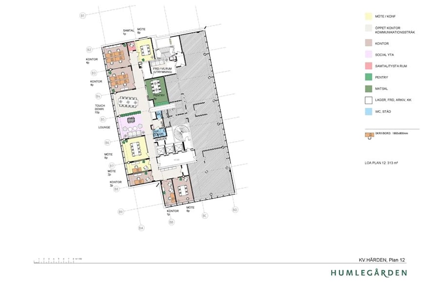 Hälsingegatan 40 - Planritning Hälsingegatan 40 313 kvm plan 12