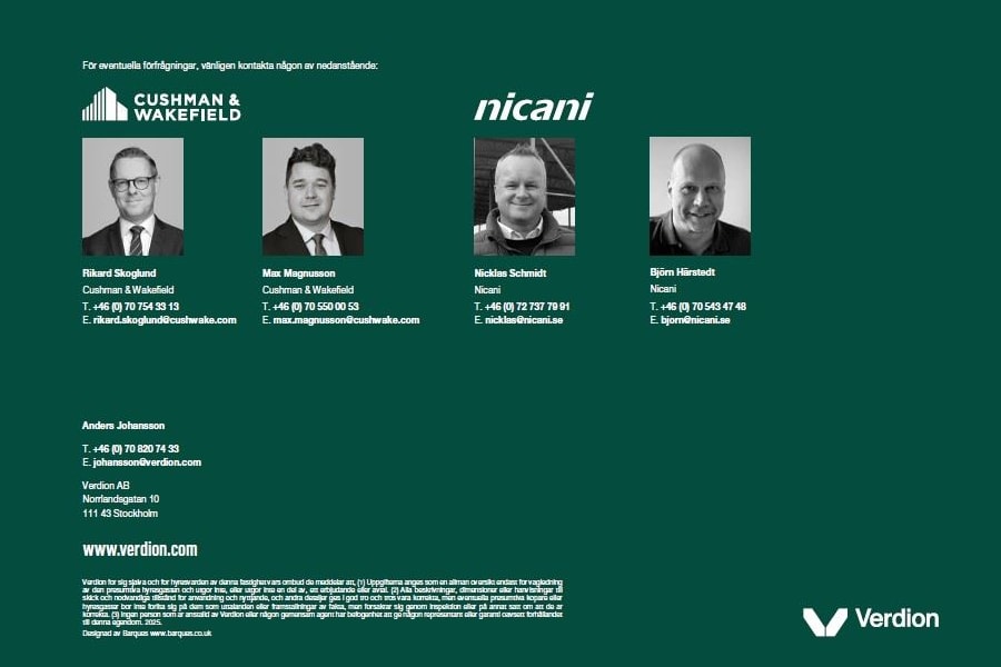 Kantyxegatan 2 - kontaktpersoner