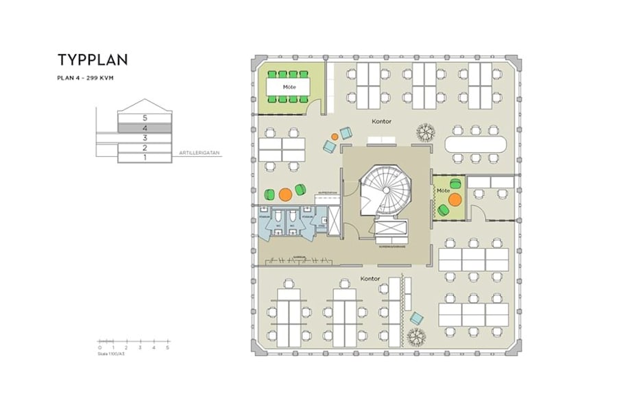 Kontorslokal på Artillerigatan 64, Stockholm – bild 3
