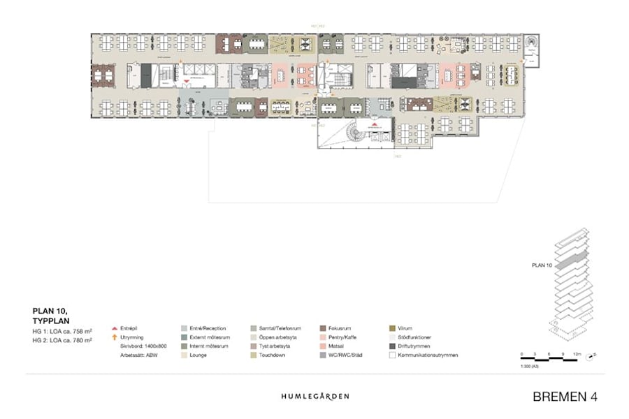 Tegeluddsvägen 21 - Planritning Duoliten plan 10