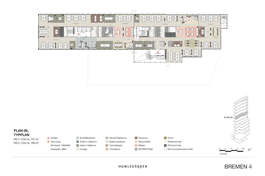 Tegeluddsvägen 21 - Planritning Duoliten plan 8
