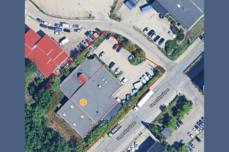 Segersbyvägen 3 - Flygbild Datscha