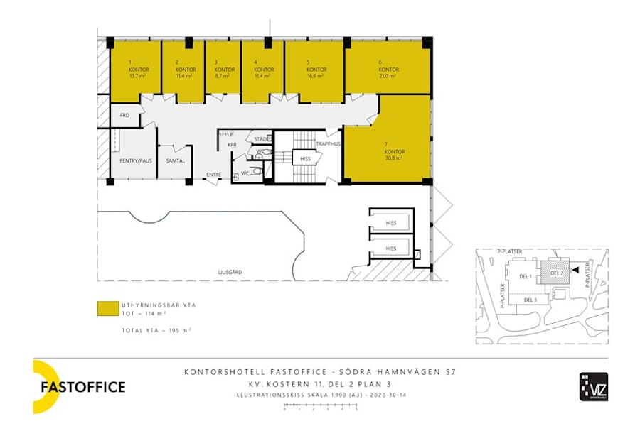 Coworking-plats på Sydhamnsvägen 55-57, 151 38 Södertälje