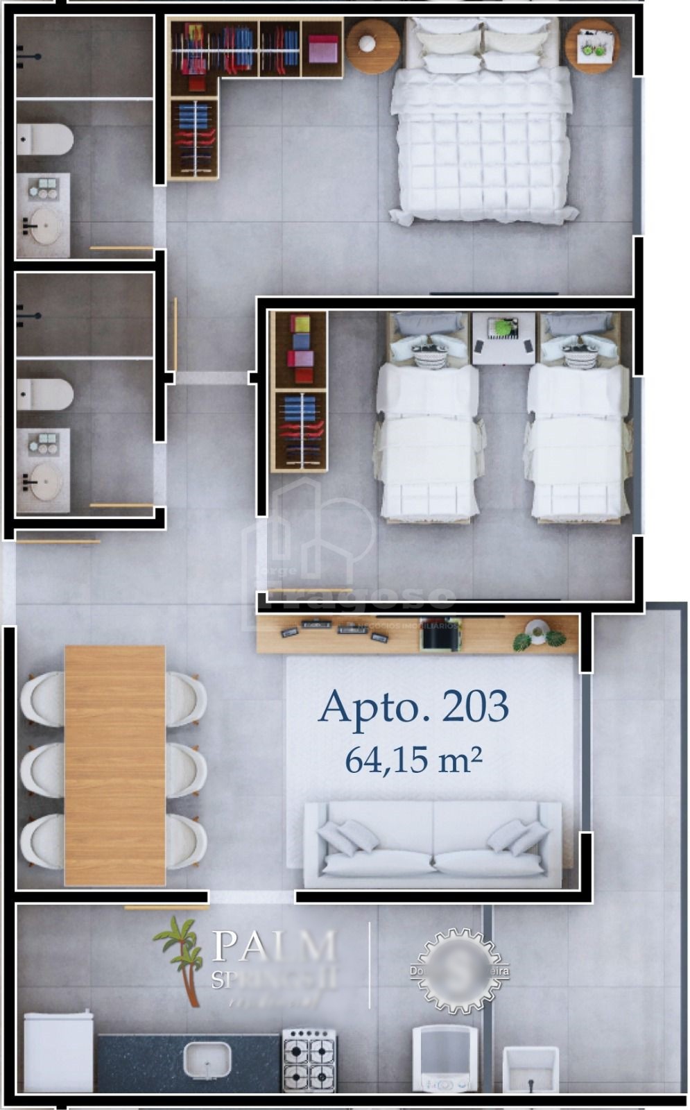 Foto 5 - Apartamento com 2 quartos Palmeiras Cabo Frio BR