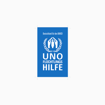UNO-Flüchtlingshilfe, the German Partner of UNHCR Logo