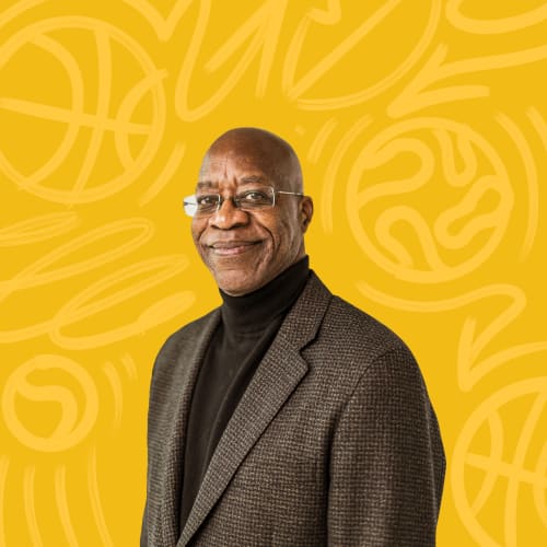 Portrait of Dr. Edwin Moses.