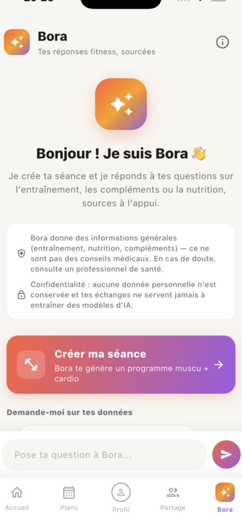 Bora — Moteur RAG du coach IA JoyTrain
