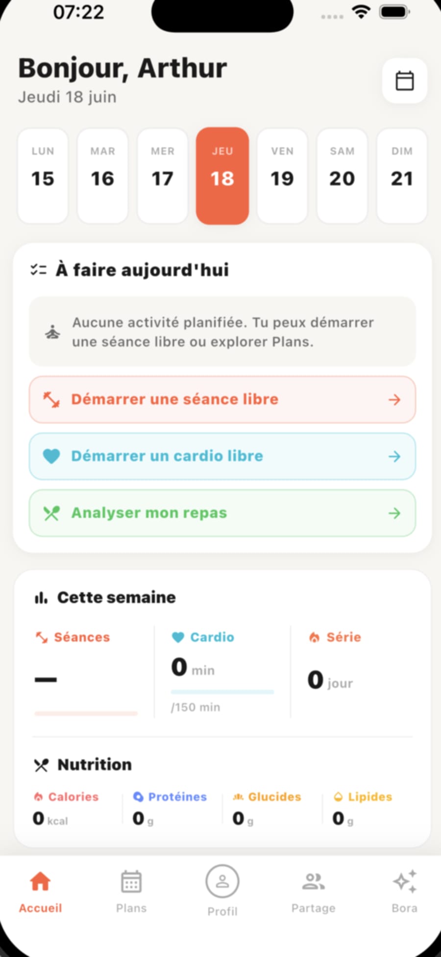 JoyTrain — Application fitness, nutrition & coach IA — visuel 1