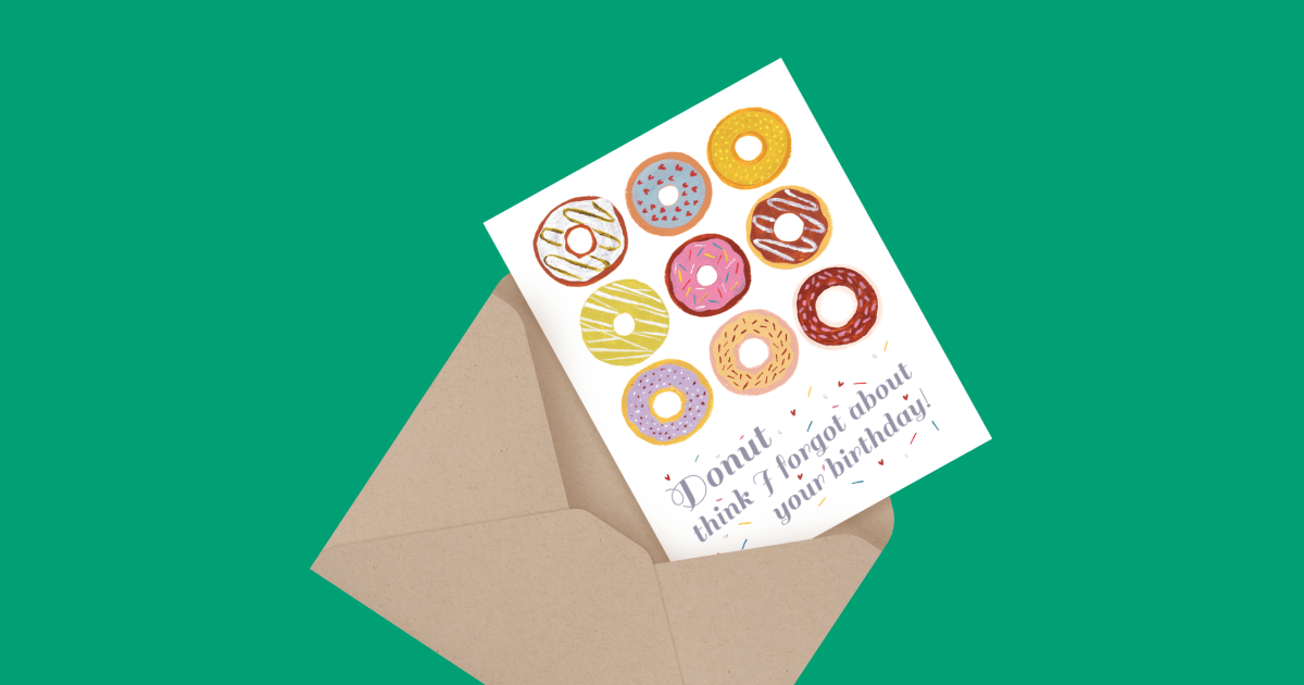 donut-birthday-by-forage-paper-co-postable for Donut Birthday Card Printable Free Donut Birthday by Forage Paper Co. | Postable for Donut Birthday Card Printable Free