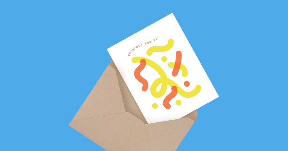 Congrats Confetti by Meshwork Press | Postable