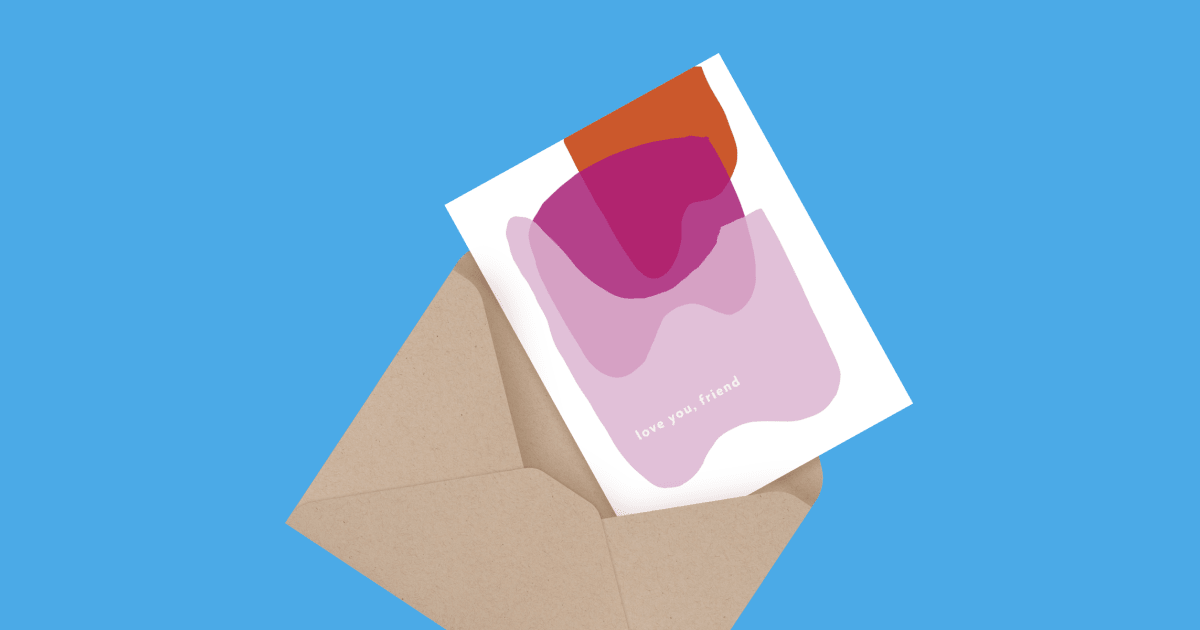 Love You Friend by Meshwork Press | Postable