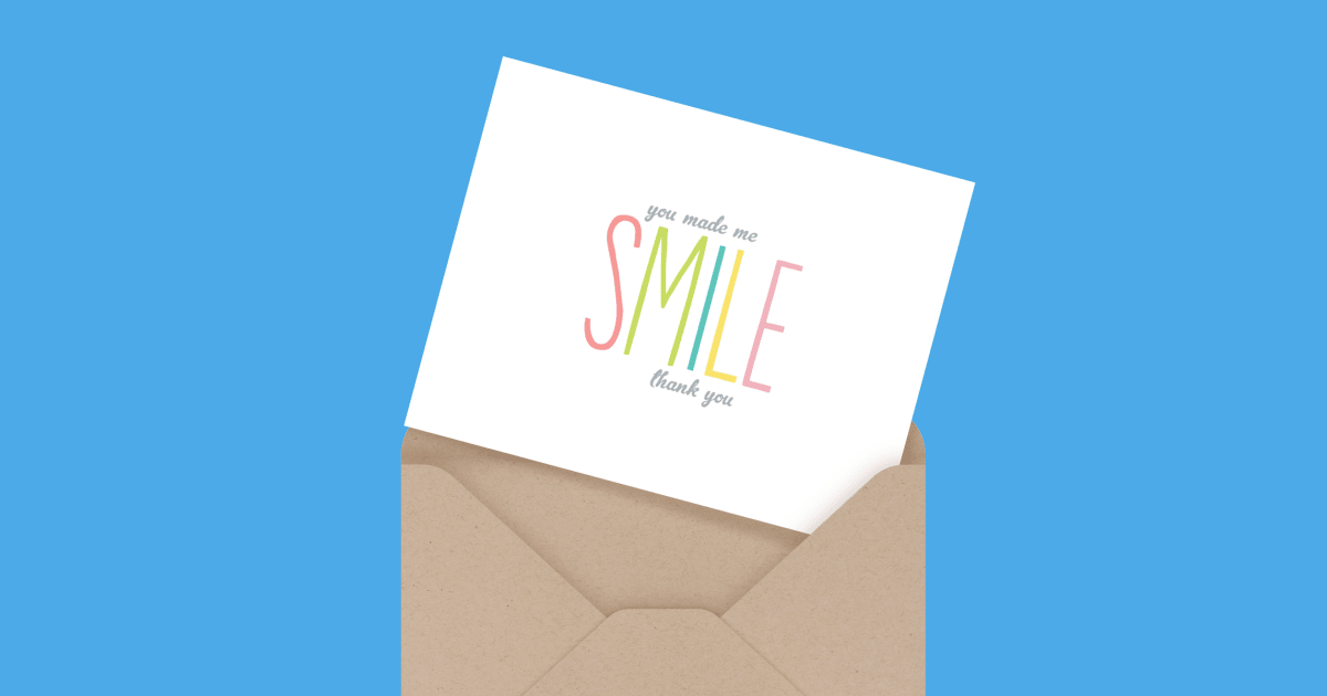 Thank You Smile by Kimberly Costa | Postable