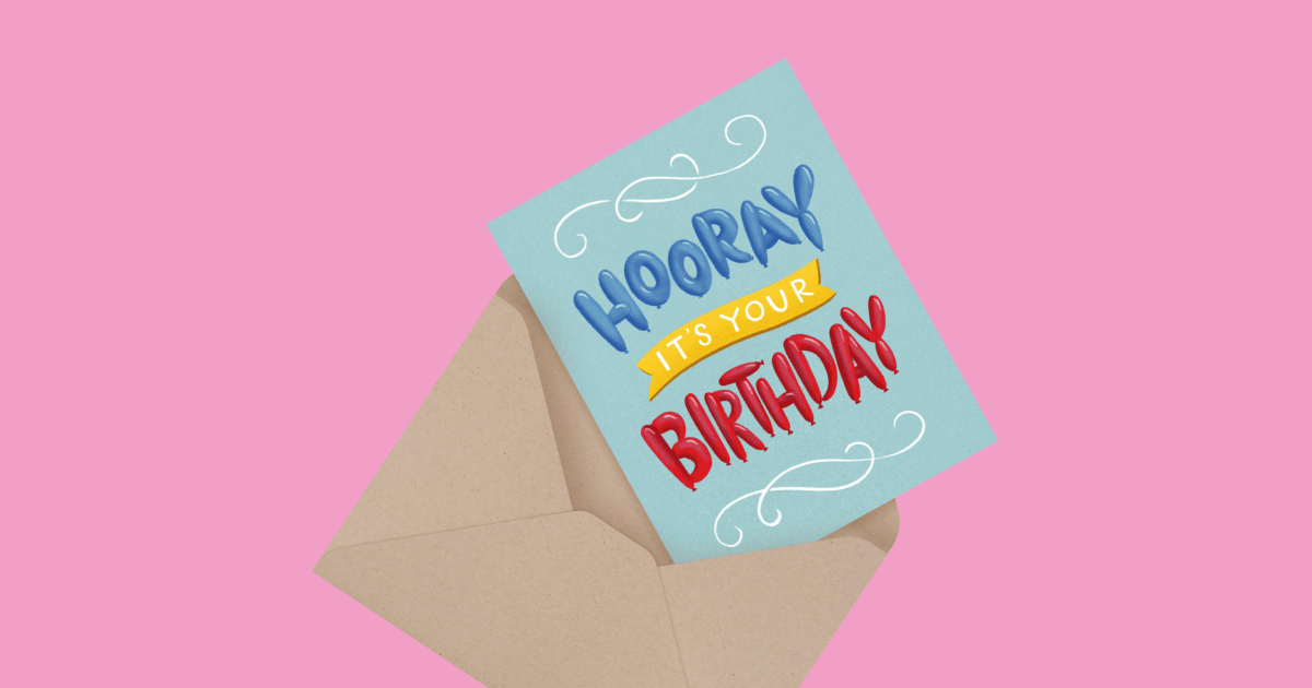 Birthday Balloon Letters by Robin Soltis | Postable