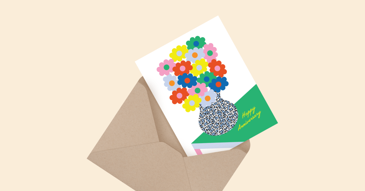 Flower Vase On A Colorblock Table by My Darlin' | Postable