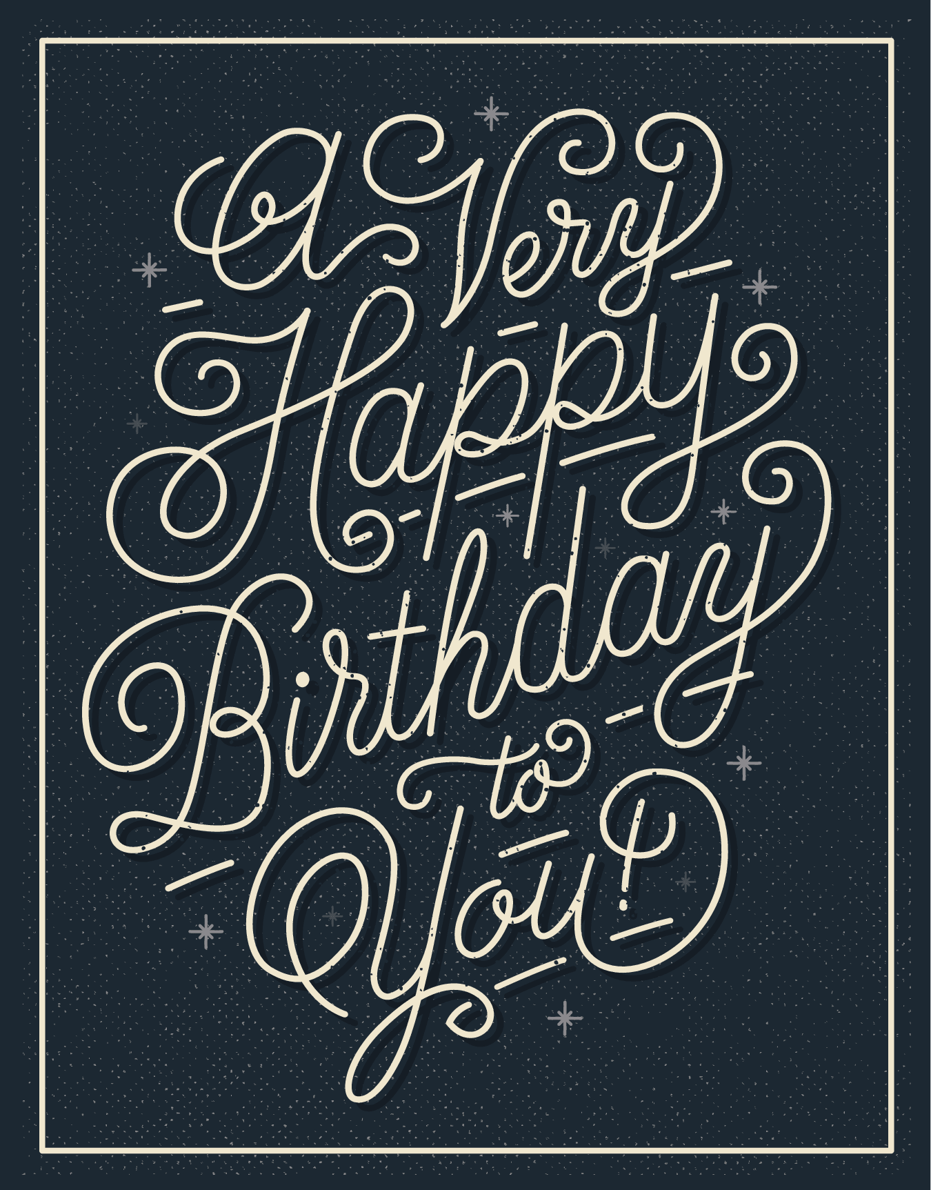 Very Happy Birthday