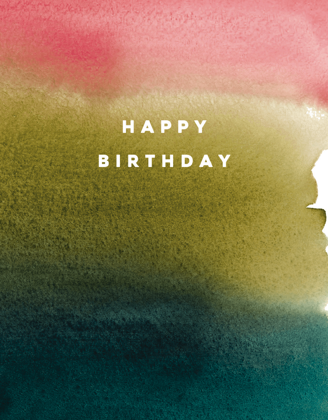 Colorwash Birthday