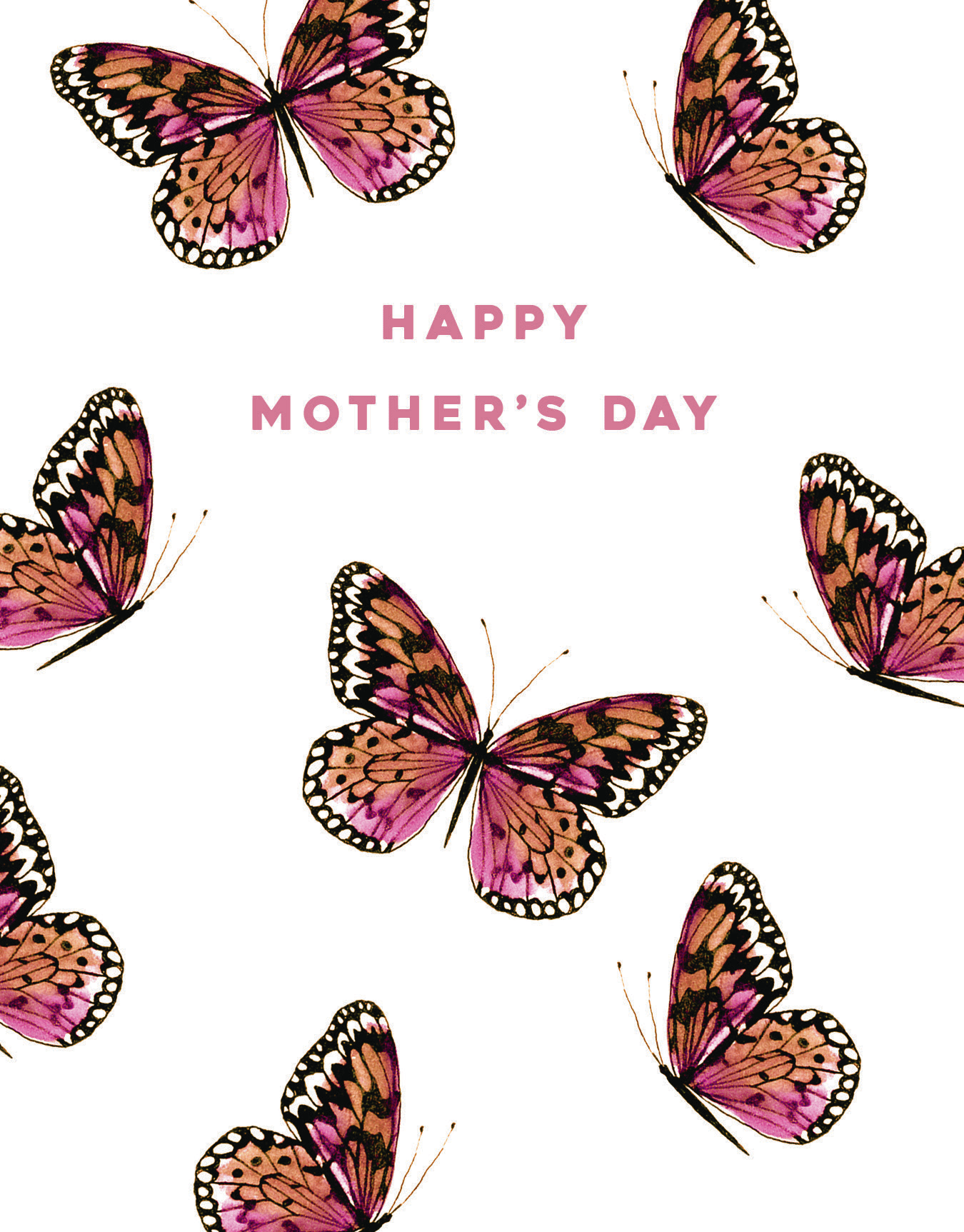 Pink Butterfly Mom