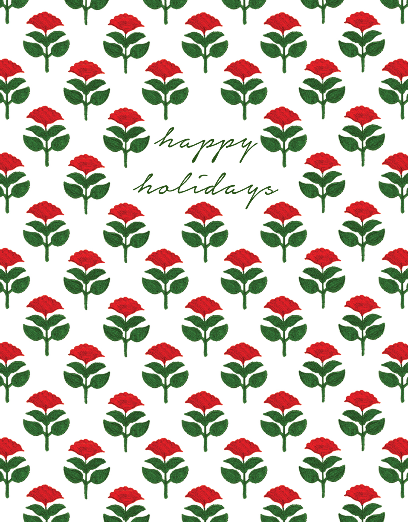 Holiday Block Print