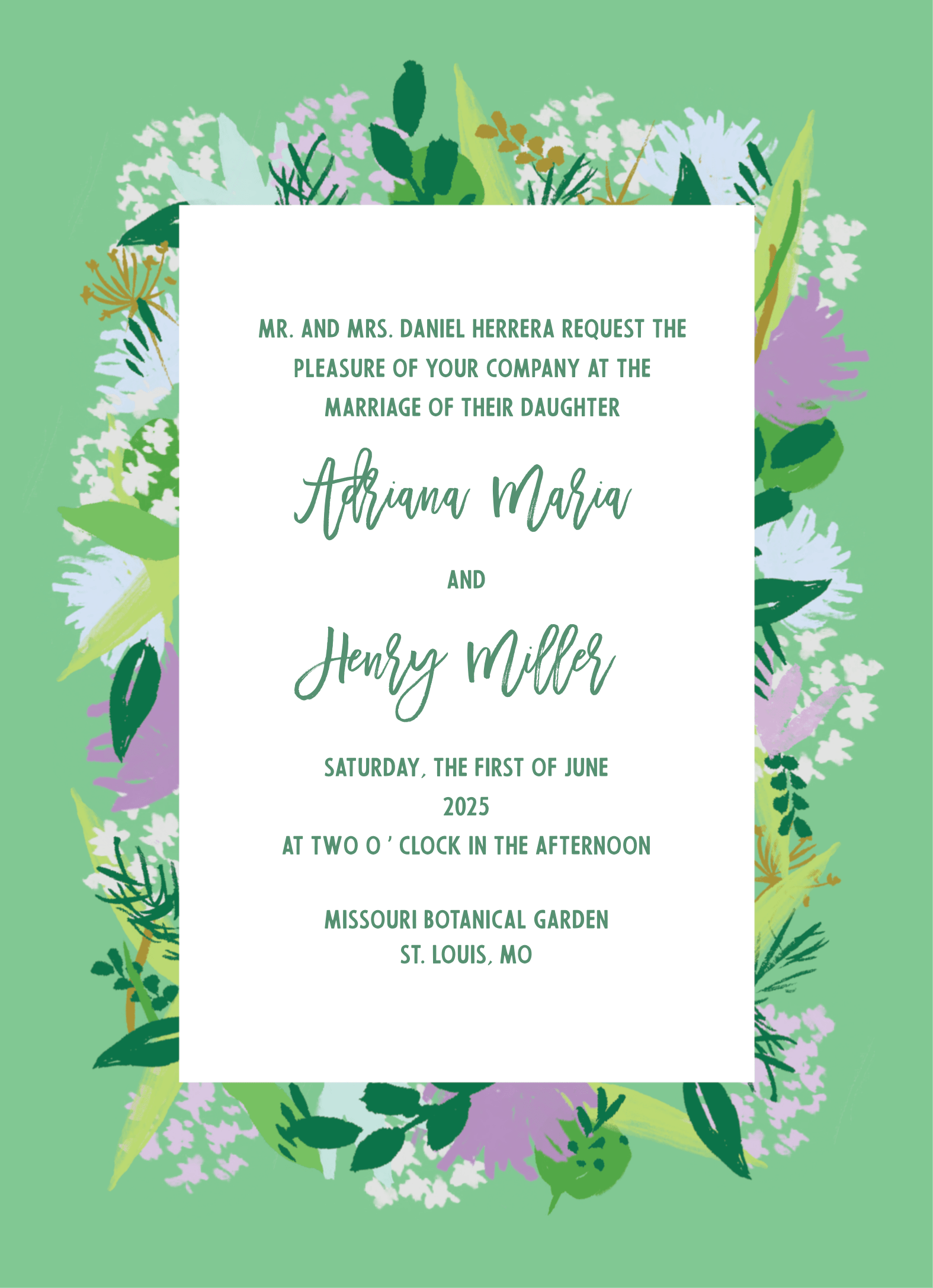 Fleur Delight Wedding Invite