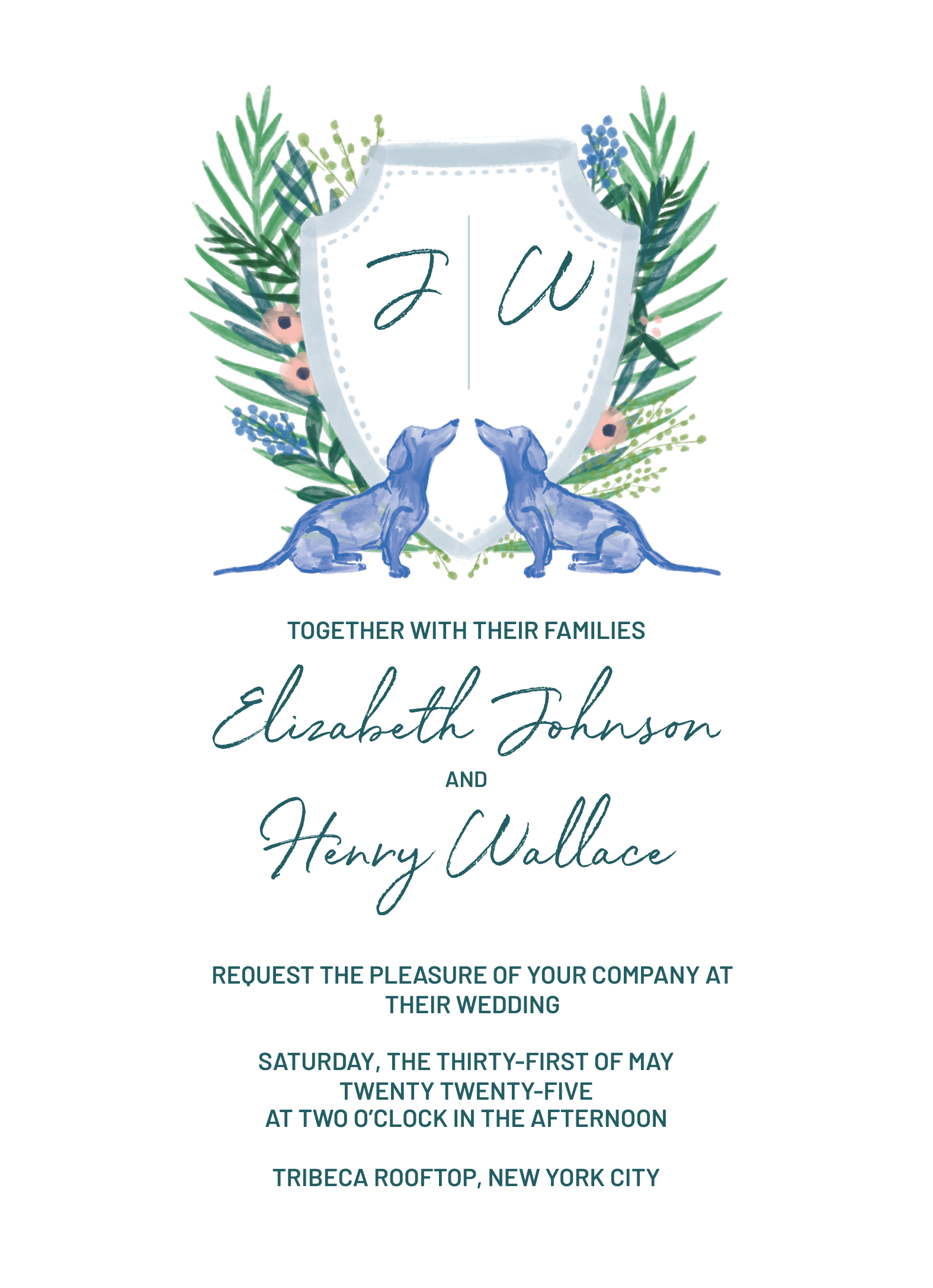 Pawfully Wed Wedding Invite