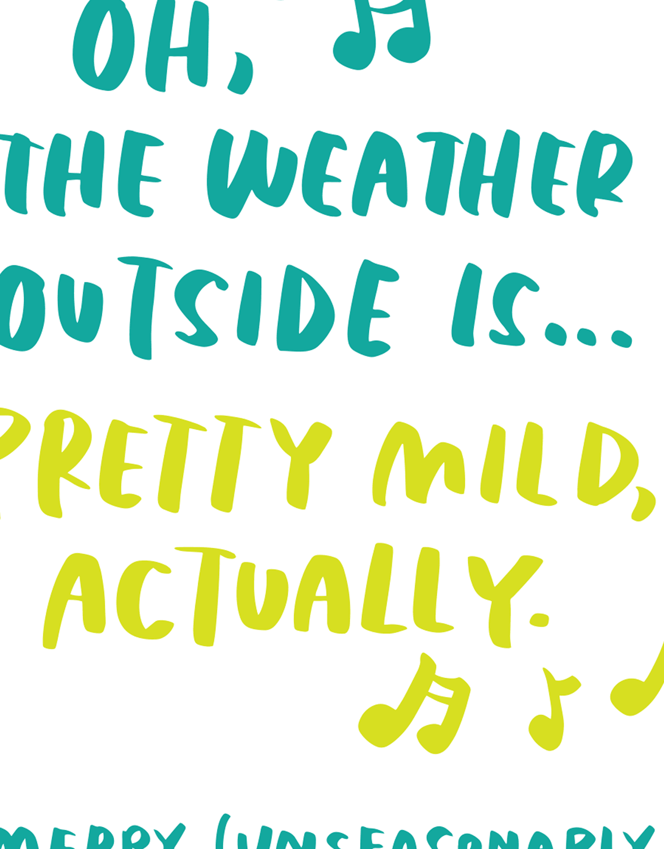 Unseasonably Warm
