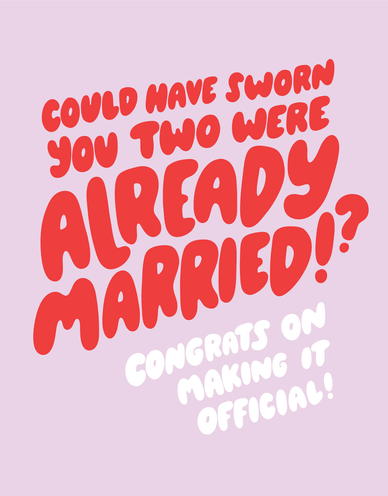 Making It Official