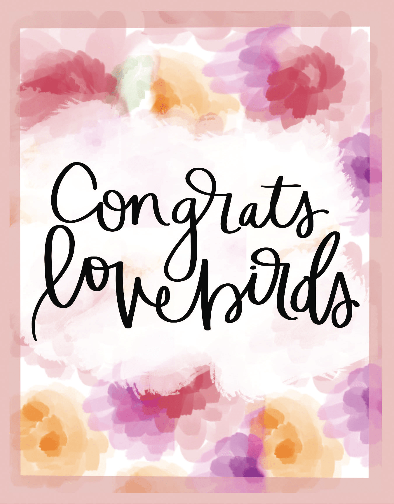 Congrats Lovebirds