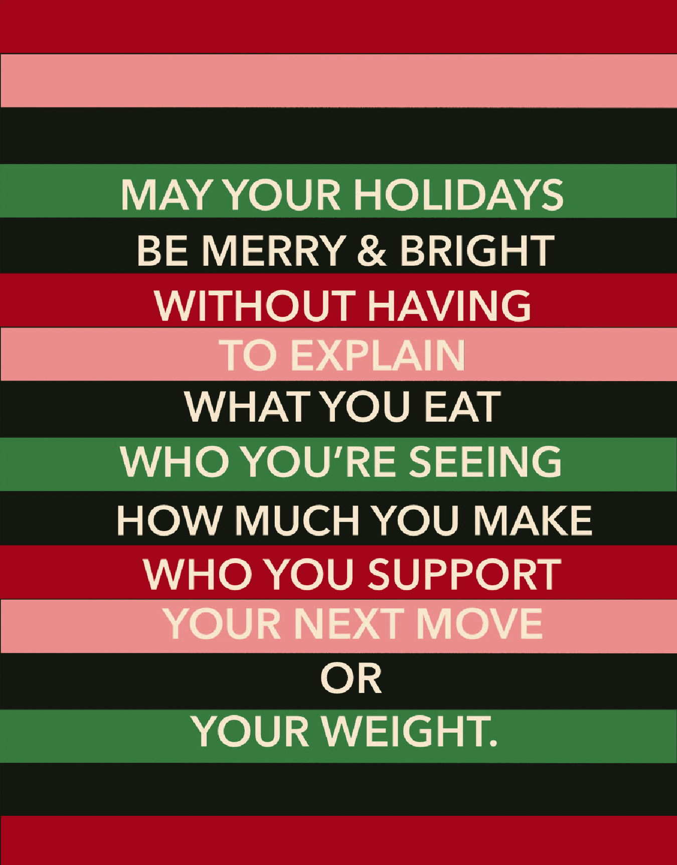 No Questions Holiday