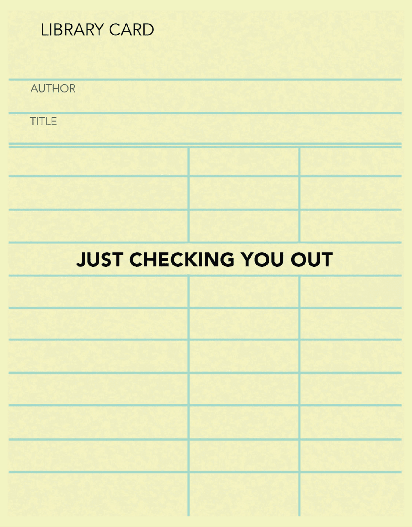 Checking You Out