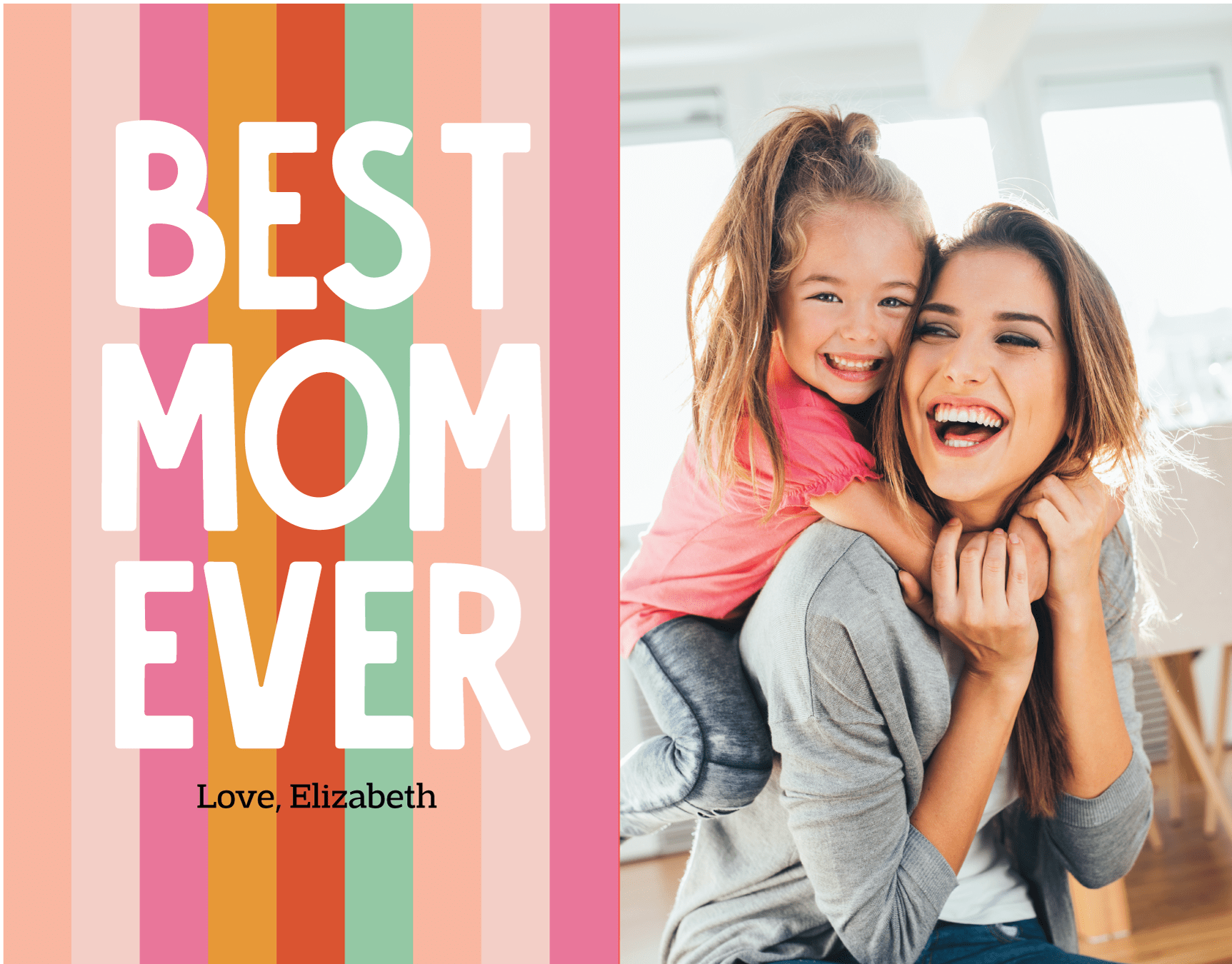 Best Mom Stripe