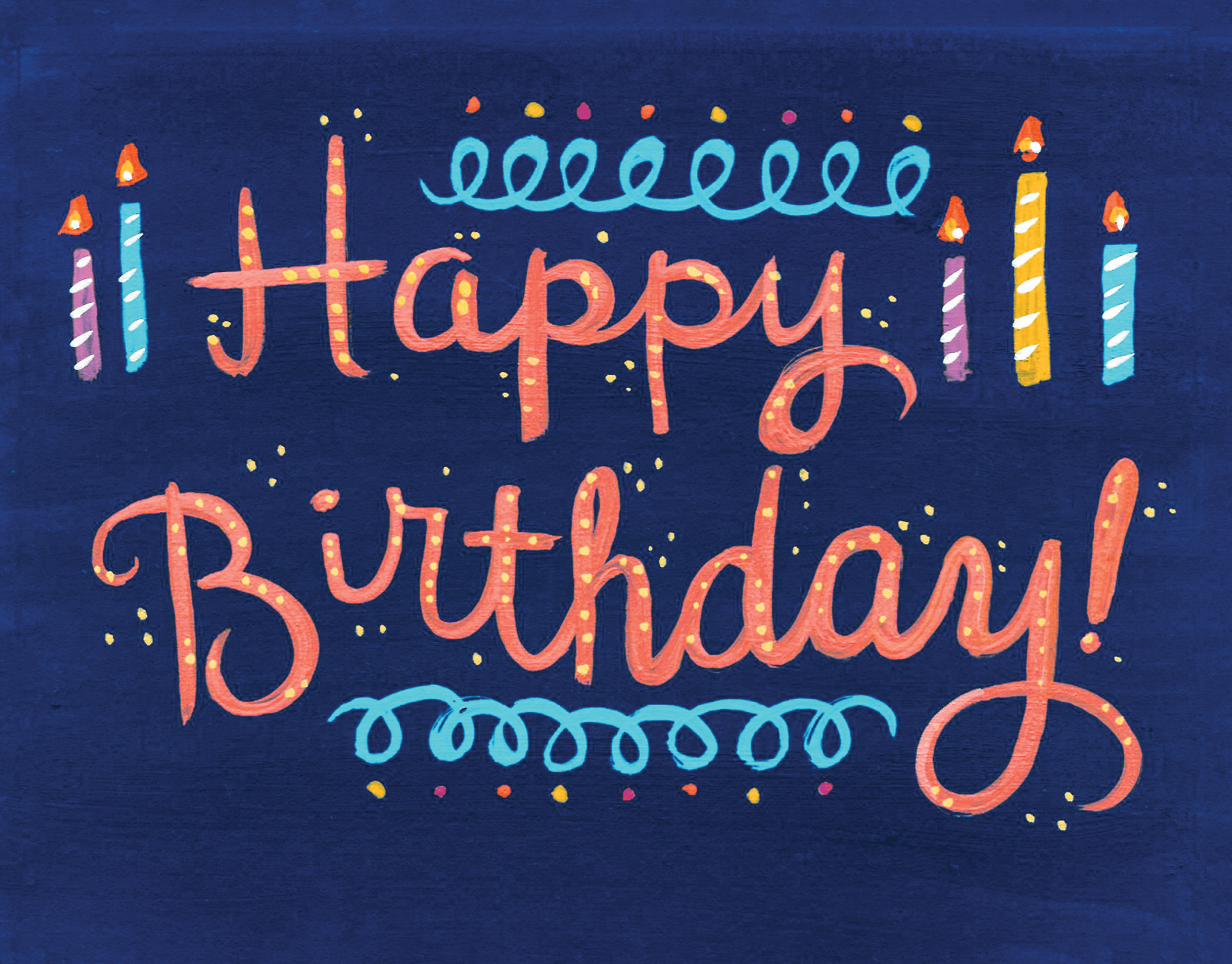 Happy Birthday Candles
