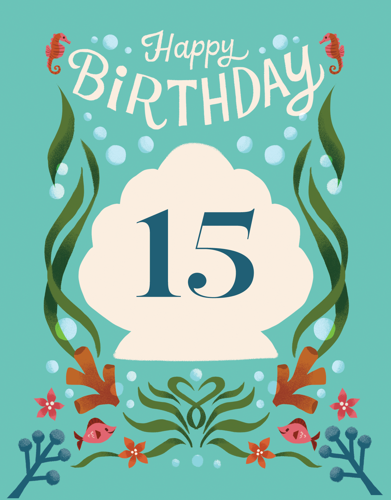 Custom Age Shell Birthday