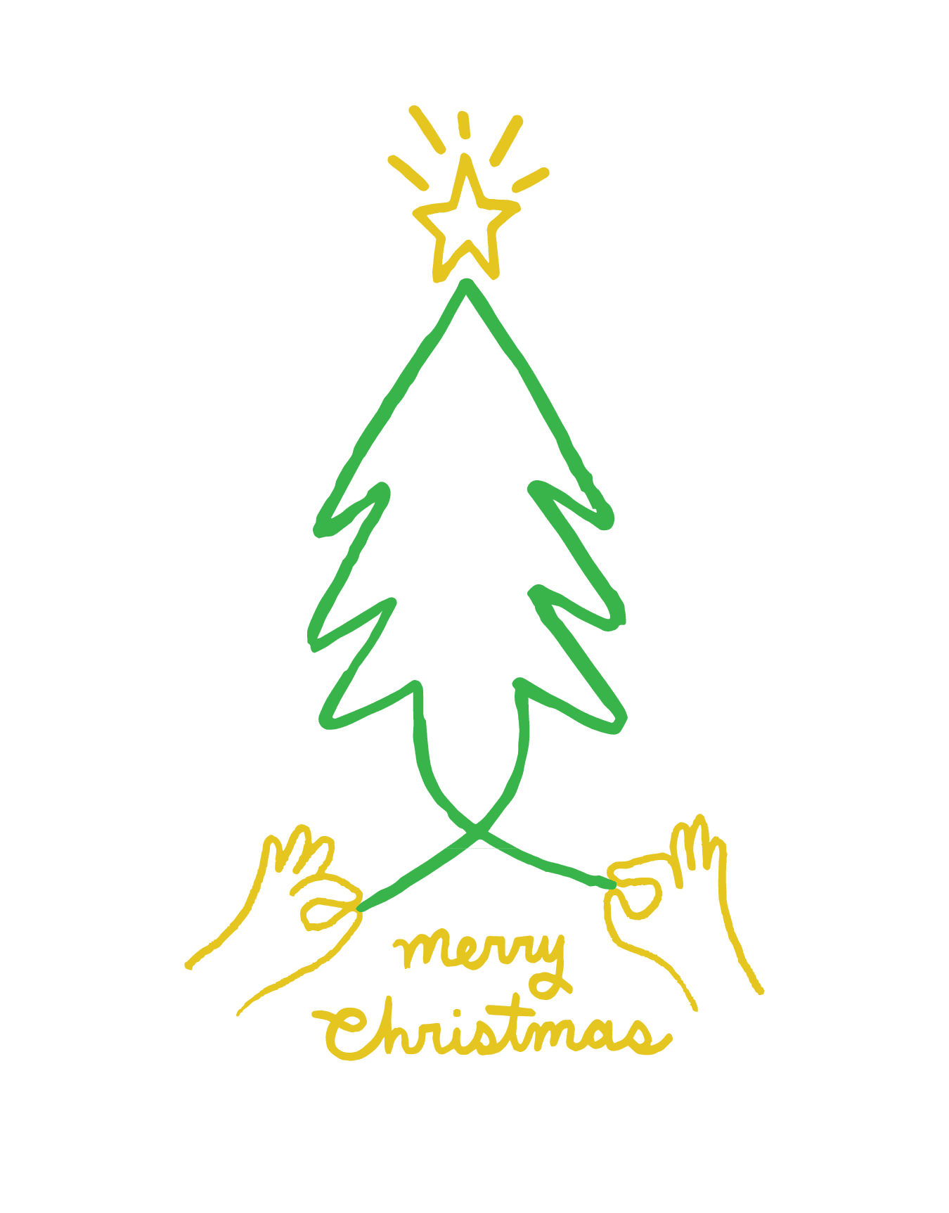 Christmas Tree Hands