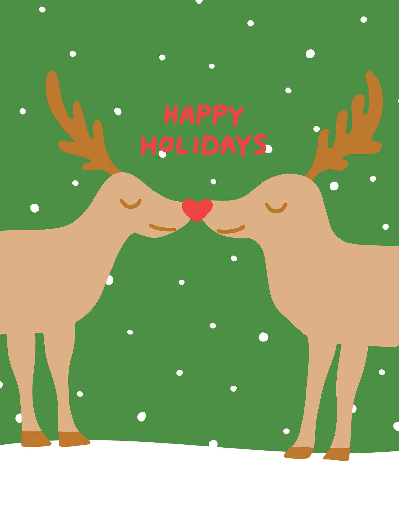 Kissing Reindeer
