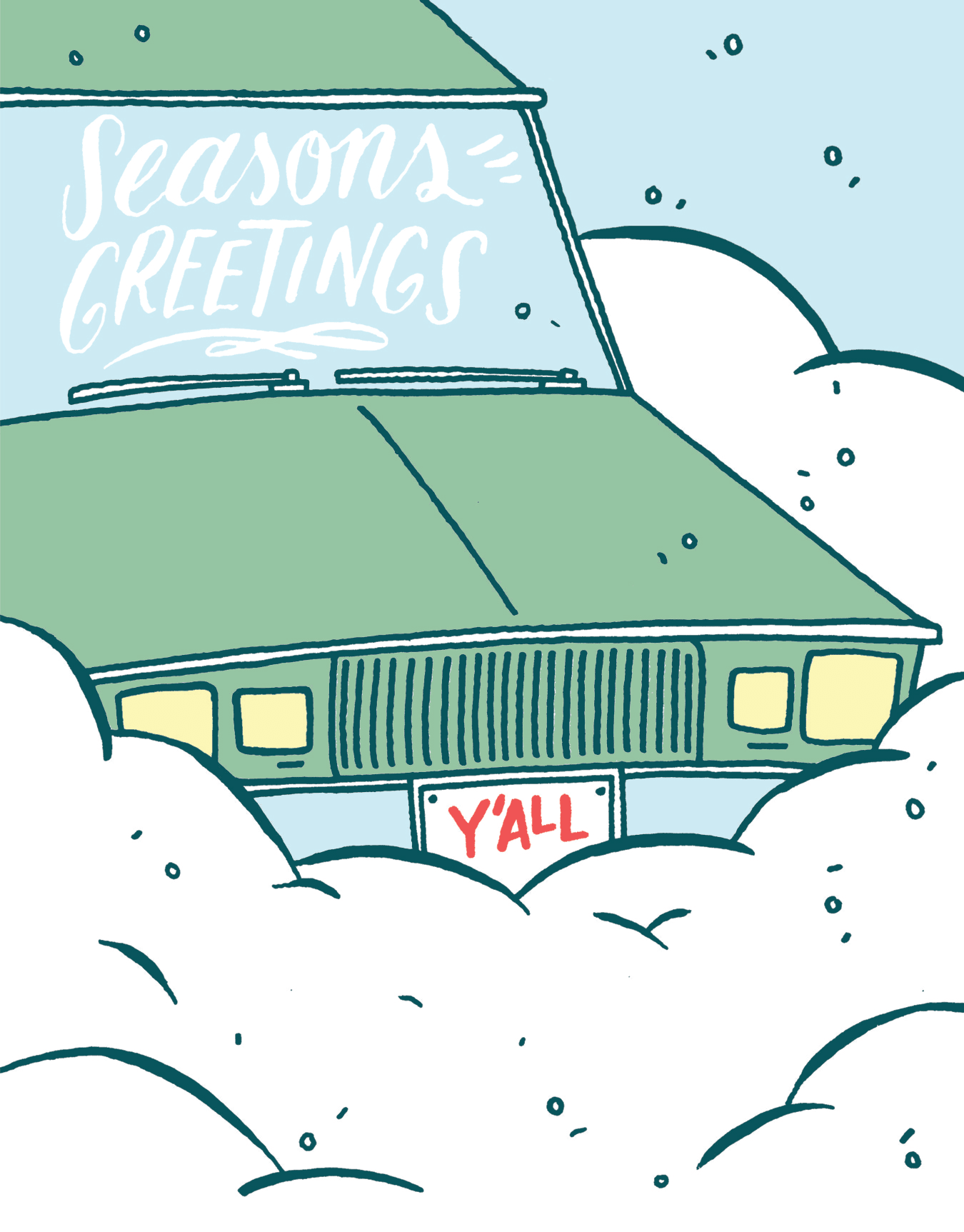 Snow Car Season's Greetings