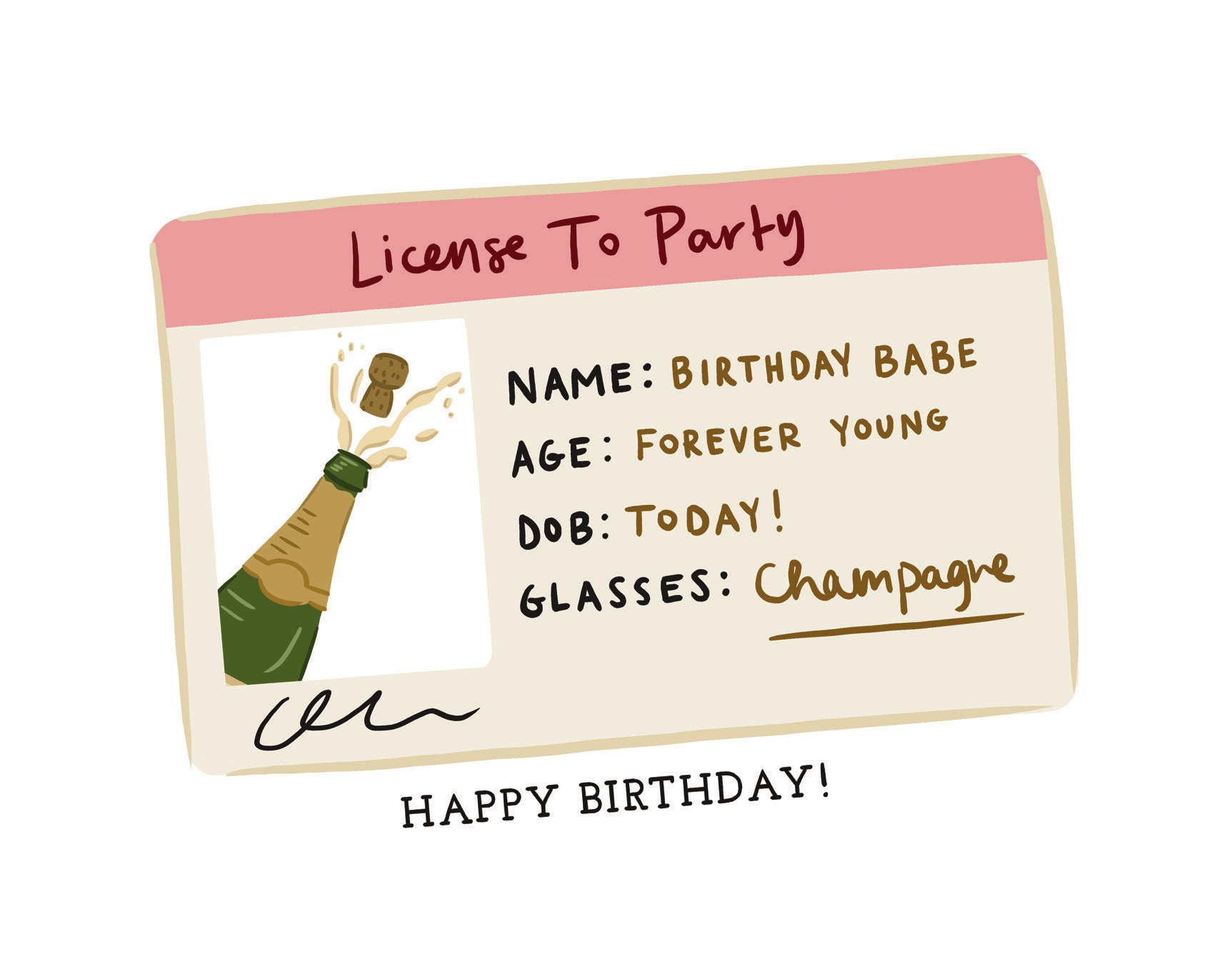 Birthday License