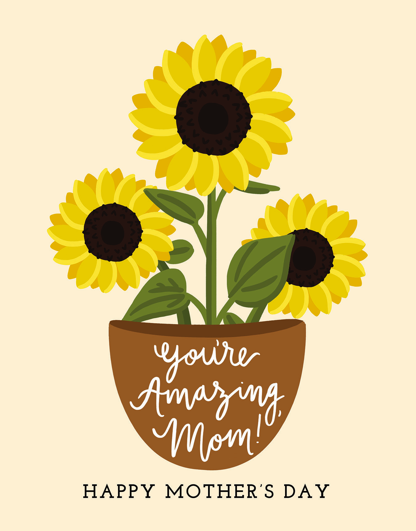 Mom Sunflowers