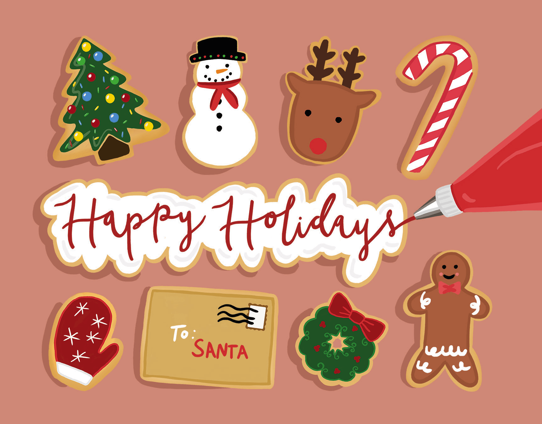 Iced Holiday Cookies