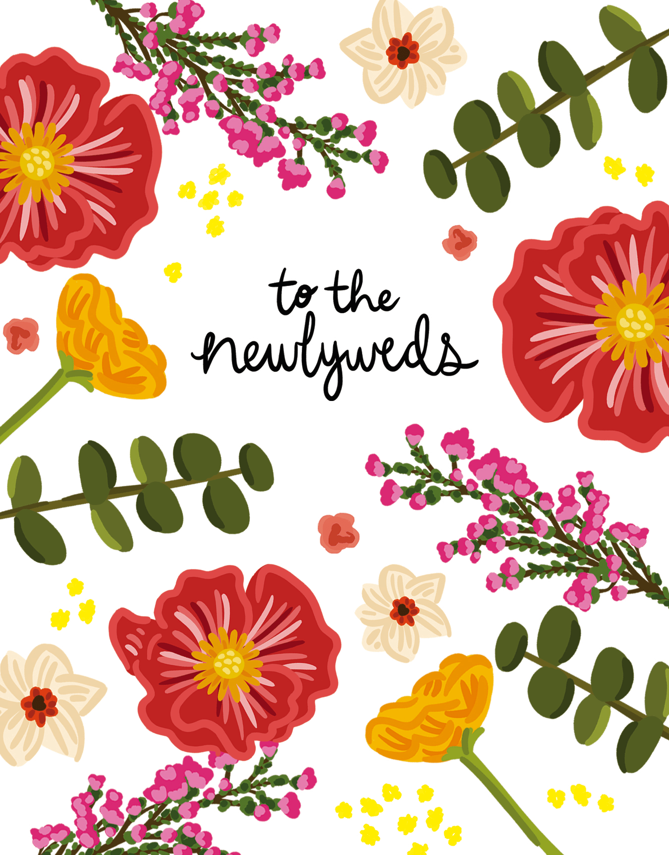 Floral Newlyweds