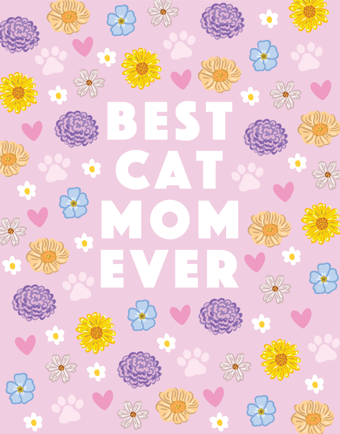 Cat Mom Floral