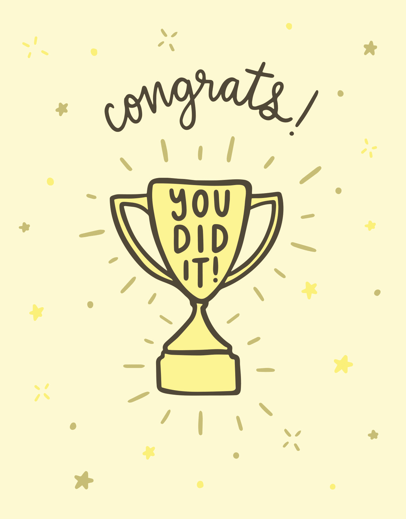 Congrats You Did It