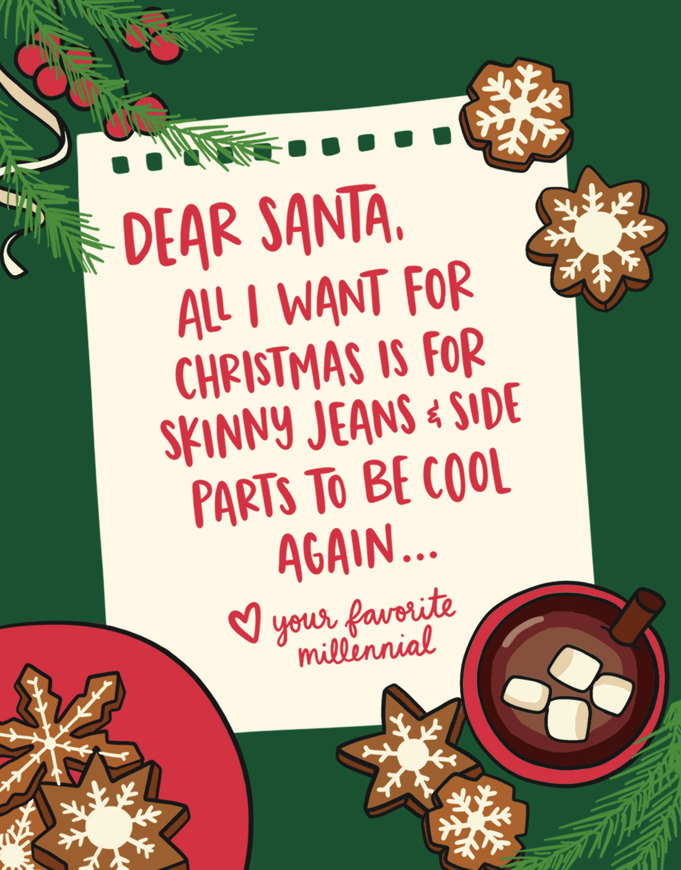 Millennial Dear Santa