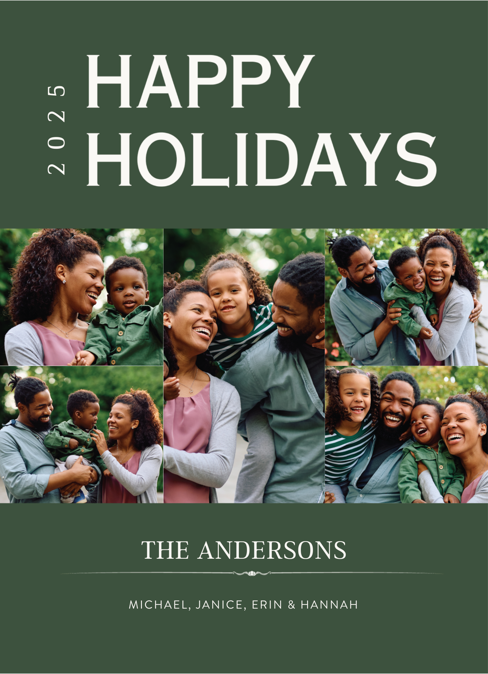 Happy Holidays Modern