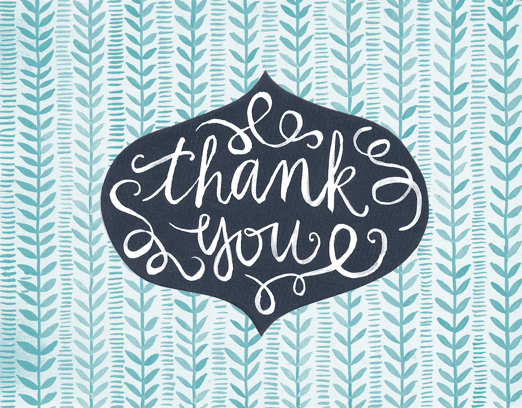 Pattern Thank You Card