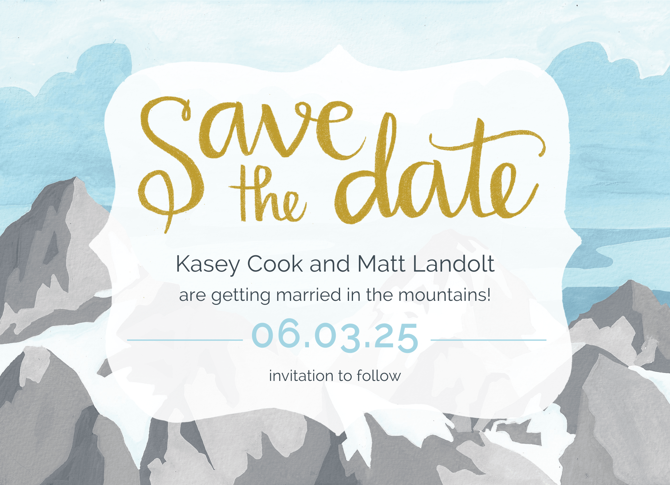 Mountains Save The Date