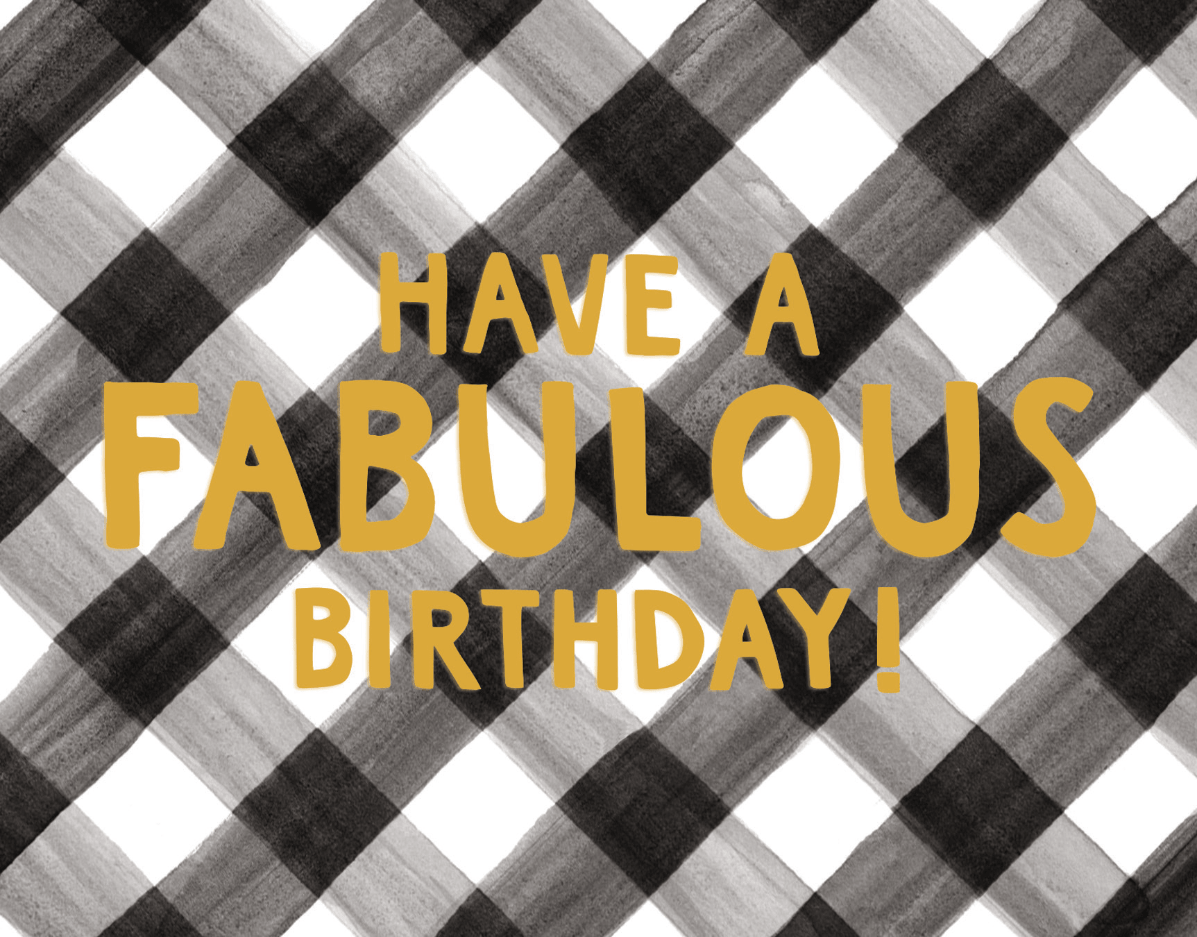 Fabulous Gingham Birthday