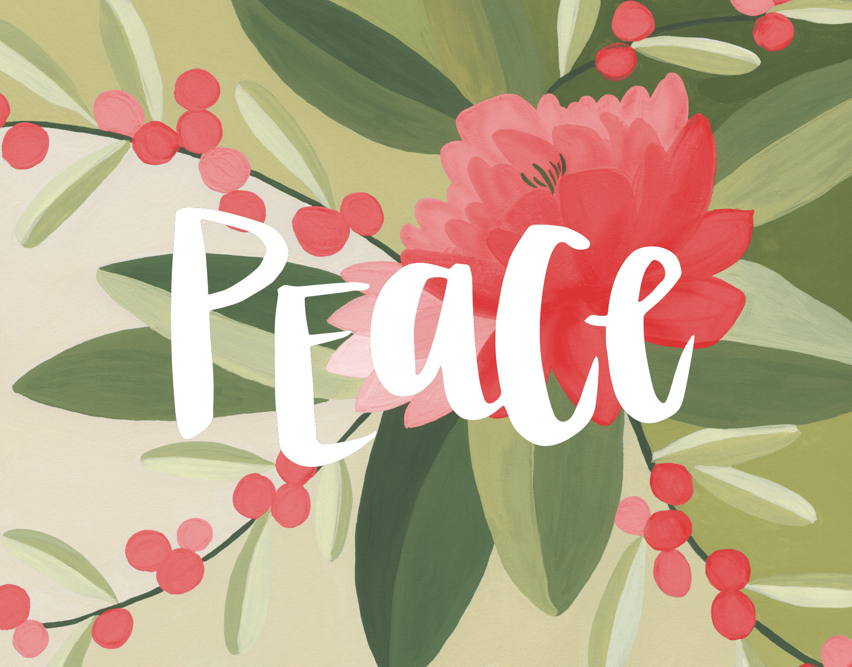 Peace Floral Holiday
