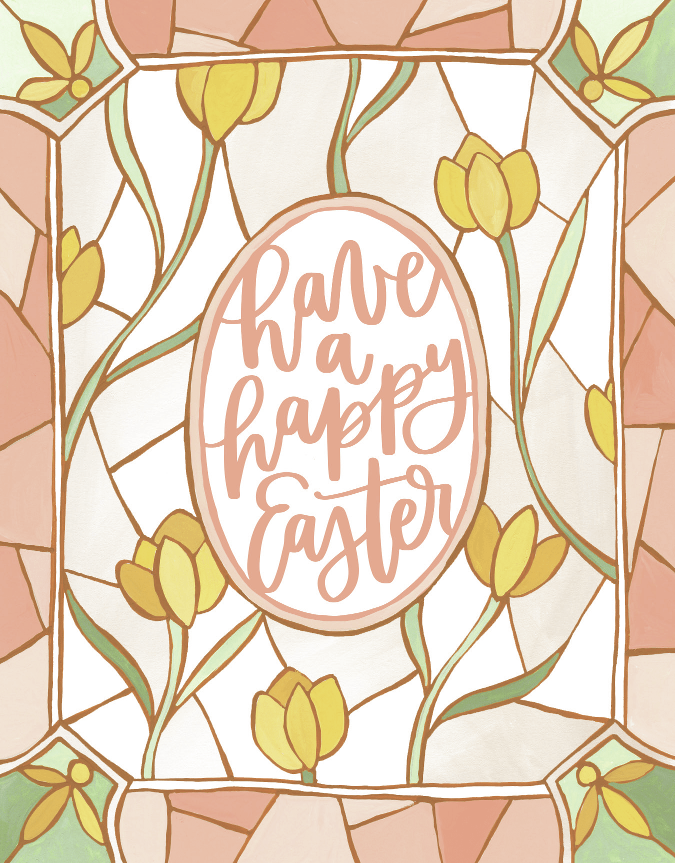 Easter Stained Glass