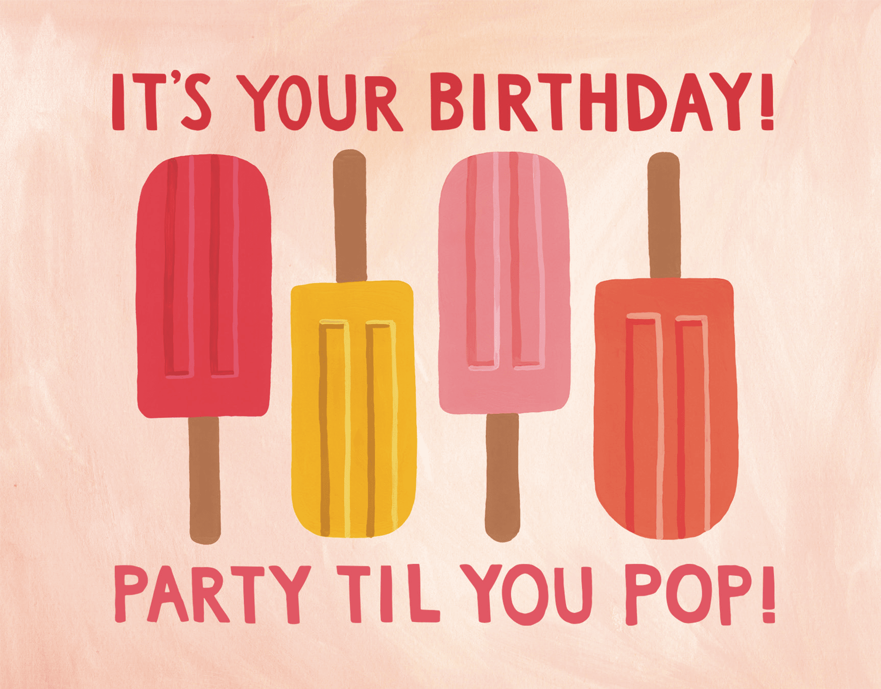 Birthday Popsicles