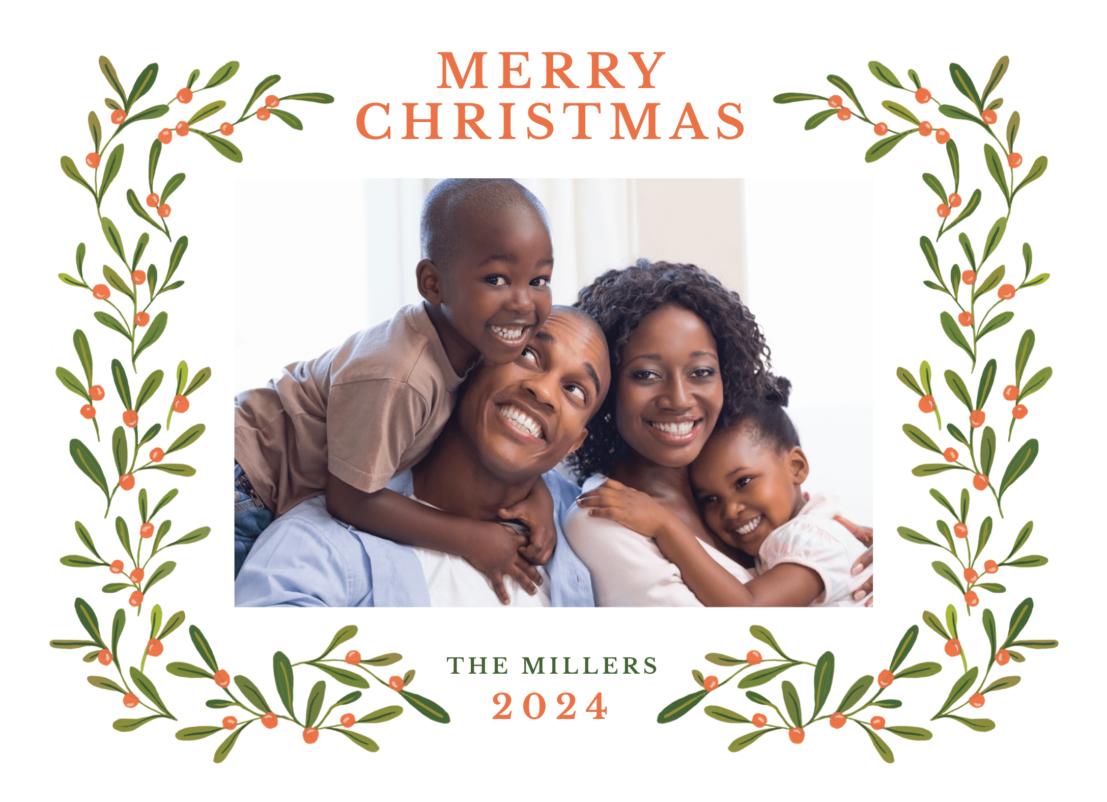 Holiday Holly Frame